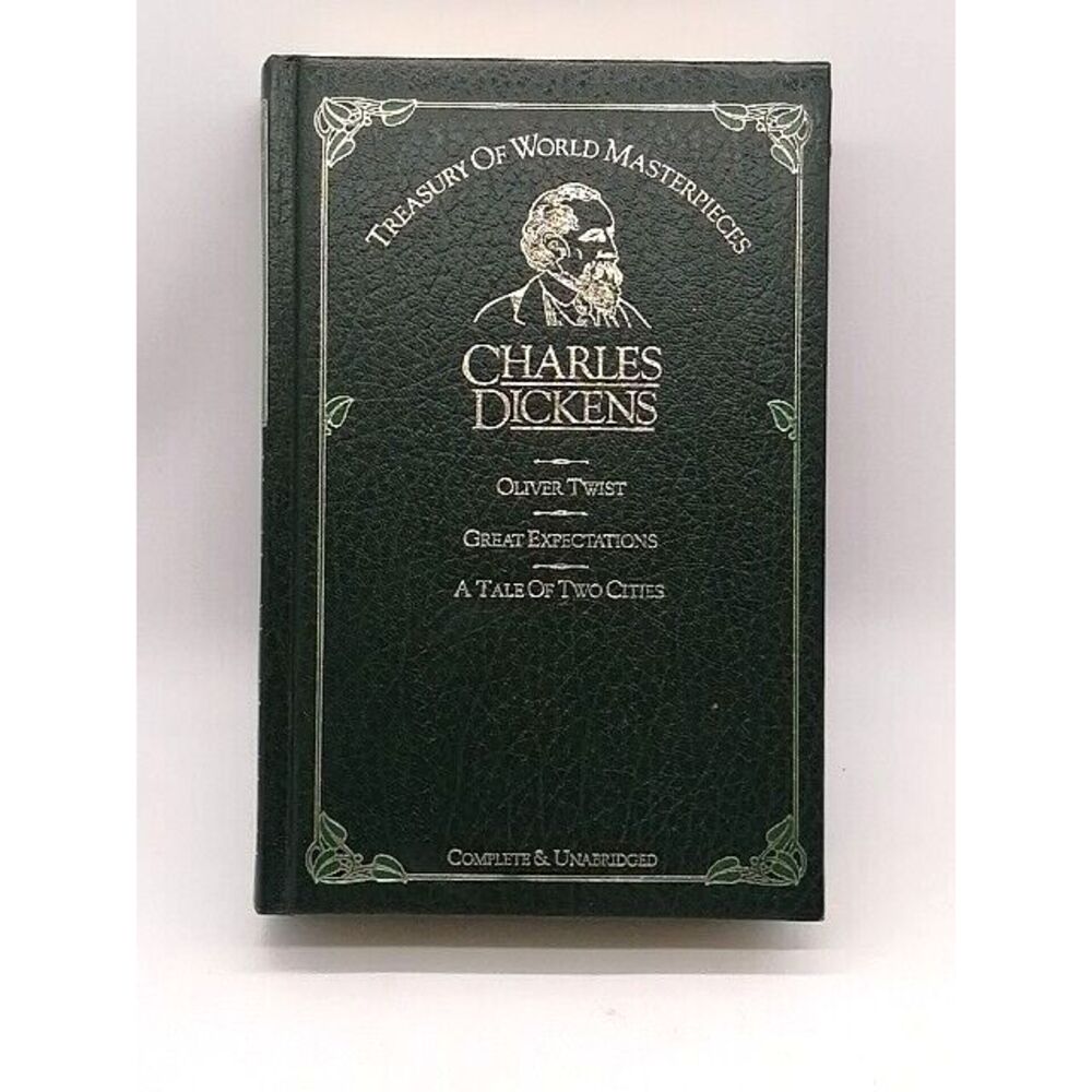 Vtg Charles Dickens Treasury Oliver Twist Great Expectations Tale‎ of Two Cities